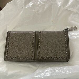 Brighton Wallet Bronze 7” x 3.5” x 7.5” Studded
